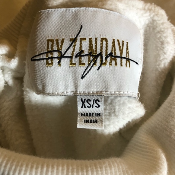 Daya by Zendaya Oversized White Turtleneck Sweater Women’s Small - Picture 4 of 6